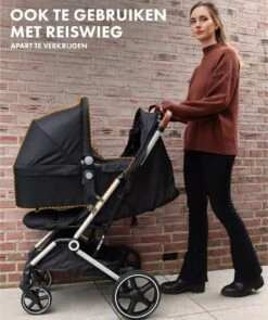 Deryan Luxe XP Buggy XL - Compact Lichtgewicht - Zwart - Aluminium Frame -Happy Horse Winkel 1004x1200 3