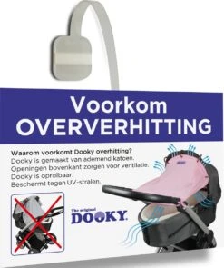 Dooky Universal Cover Zonnescherm Kinderwagen - Light Grey Crowns -Happy Horse Winkel 1006x1200 2