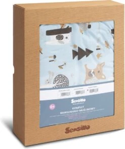 Sensillo Baby Dekbed En Kussen - Cadeau Set - Katoen - Blauw -Happy Horse Winkel 1007x1200 1