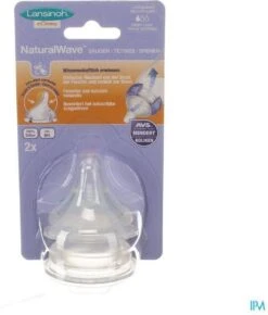 Lansinoh - Speen Trage Toevoer - Natural Wave - 2 Stuks -Happy Horse Winkel 1021x1200