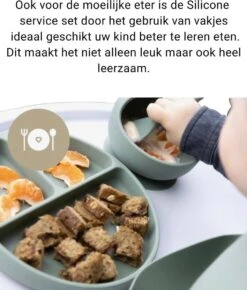 Baby-V® 4 Delig Siliconen Kinderservies Set Met Zuignap - Kinderbord Met Vakjes - Vaatwasserbestendig - Siliconen Servies Baby Met Zuignap - Kinderserviesset - Groen 20 Baby-V® 4 Delig Siliconen Kinderservies Set Met Zuignap - Kinderbord Met Vakjes - Vaatwasserbestendig - Siliconen Servies Baby Met Zuignap - Kinderserviesset - Groen -Happy Horse Winkel 1021x1200 3