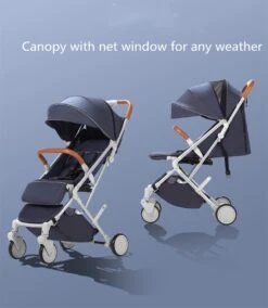 WOOSH New Buggy - Sand / Black - One Hand Folding - 3 Slaapstanden - Wandelwagen Tot 25 Kg - Regenhoes - Bekerhouder - Muggennet -Happy Horse Winkel 1042x1200 2