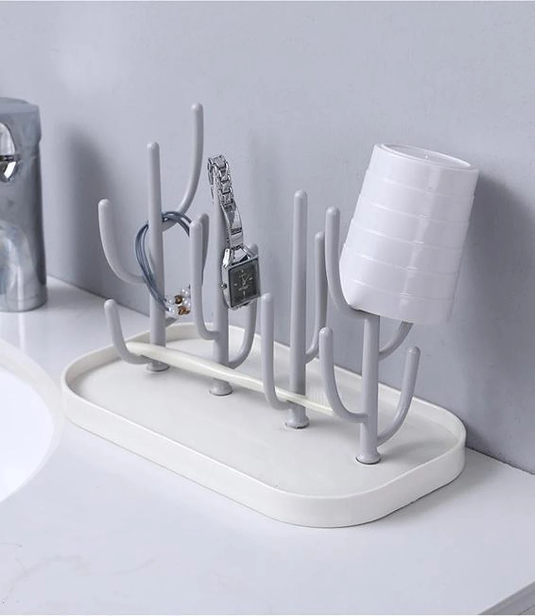 Ever Home Flessen Droogrek - Baby Flessenrek - Afdruiprek Baby - Droogrek - Drying Rack - Wit 10 Ever Home Flessen Droogrek - Baby Flessenrek - Afdruiprek Baby - Droogrek - Drying Rack - Wit - Afbeelding 8