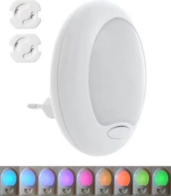 Q-Link® Nachtlampje - Stopcontact - Kinderen & Volwassenen - Baby - Kind - Slaapkamer - Stekkerlamp Kleuren