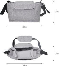 Wandelwagen Tas | Luiertas | Organizer | 30 X 17 CM | Bevestig Aan Kinderwagen | Mama | Baby | -Happy Horse Winkel 1067x1200 1