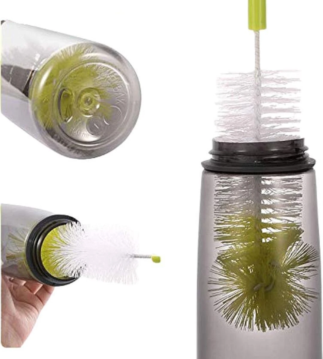 2x Flessenborstel - Lang - Flessenreiniger - Flesborstel - Baby - Flessenrager 4 2x Flessenborstel - Lang - Flessenreiniger - Flesborstel - Baby - Flessenrager - Afbeelding 2