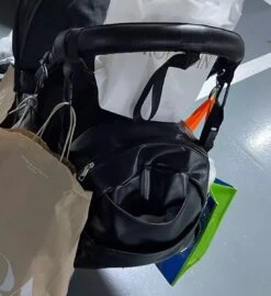 Kinderwagen Tassenhaak | Set Van 2 | Tas Hanger | Verstevigde Klittenband - 2 Stuks Zwart -Happy Horse Winkel 1103x1200 2