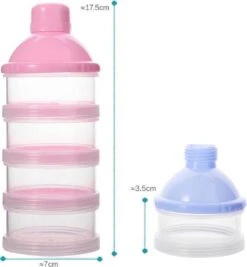 Merkloos Melkpoeder Doseerdoosje - BPA Vrij - Roze - 4 Lagen -Melkpoeder Toren - Babypoeder Bewaarbakje - Reisbox - Dispenser - Poedertoren 12 Merkloos Melkpoeder Doseerdoosje - BPA Vrij - Roze - 4 Lagen -Melkpoeder Toren - Babypoeder Bewaarbakje - Reisbox - Dispenser - Poedertoren -Happy Horse Winkel 1111x1200