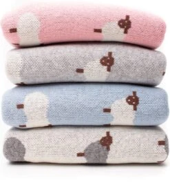 Snufie Babydeken 100% Bamboe Katoen Extra Zacht 100x80cm | Pluisvrije Deken | Premium Babydekens Voor Wieg En Ledikant | Schaap Grijs -Happy Horse Winkel 1120x1200 2