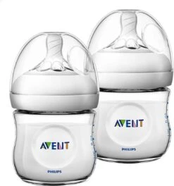 Philips Avent Natural Babyfles – SCF030/27 Babyfles (0m+) Voor Langzame Toevoer – 2 Stuks -Happy Horse Winkel 1122x1200