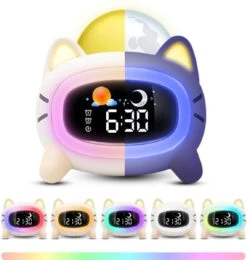 Boostiv Wake-up Light - Speaker Radio - Slaaptrainer - White Noise Machine - Bluetooth - Kinderwekker - Nachtlampje - Digitale Wekker