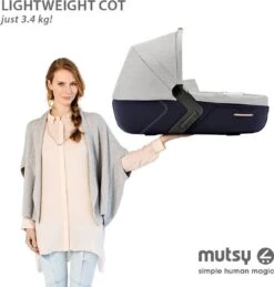 MUTSY - IGO - Kinderwagen - Onderstel: Heritage Green Blue I2 - Reiswieg: IGO Midnight -Happy Horse Winkel 1144x1200 1