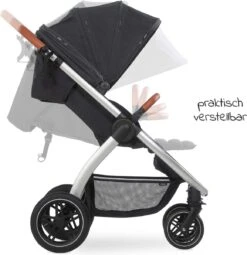 Hauck UpTown Buggy - Met één Hand Opvouwbaar - Zwart -Happy Horse Winkel 1162x1200 2