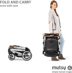 MUTSY - IGO - Kinderwagen - Onderstel: Heritage Green Blue I2 - Reiswieg: IGO Midnight -Happy Horse Winkel 1175x1200 10