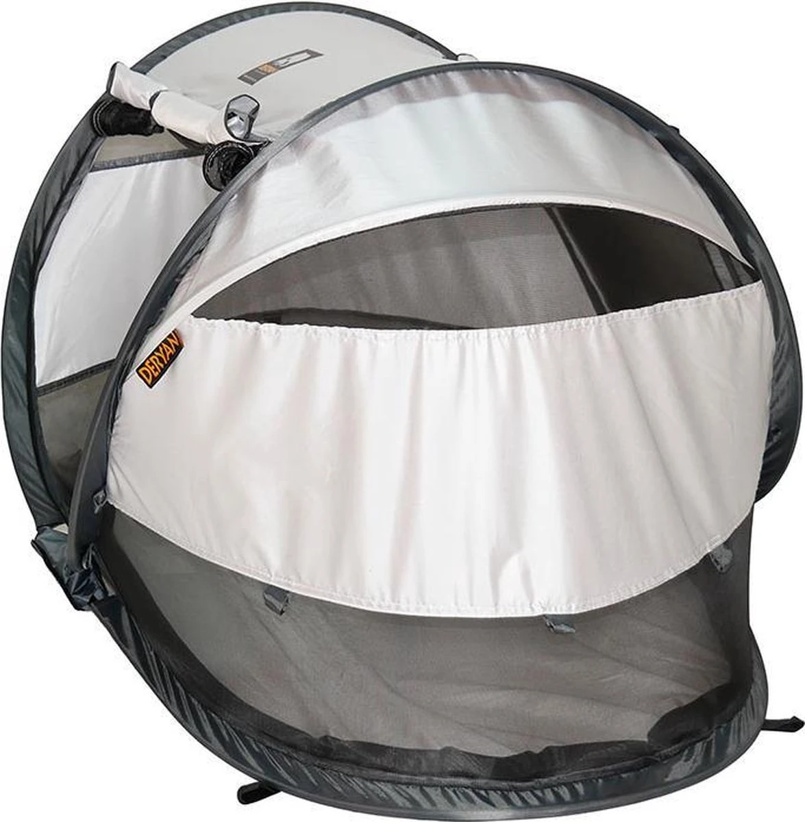 Deryan Shane Luxe 2023 Campingbedje - Baby Tent - Anti-UV 50+ - Peuterbed - Silver 9 Deryan Shane Luxe 2023 Campingbedje - Baby Tent - Anti-UV 50+ - Peuterbed - Silver - Afbeelding 7