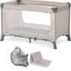 Hauck Dream N Play Campingbedje Set - Met Matras En Muggennet - Beige