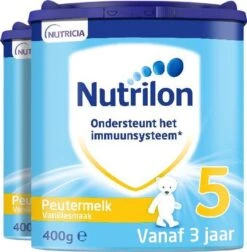 Nutrilon 5 Peuter Groeimelk Vanille Poeder 2 X 400 Gram -Happy Horse Winkel 1177x1200