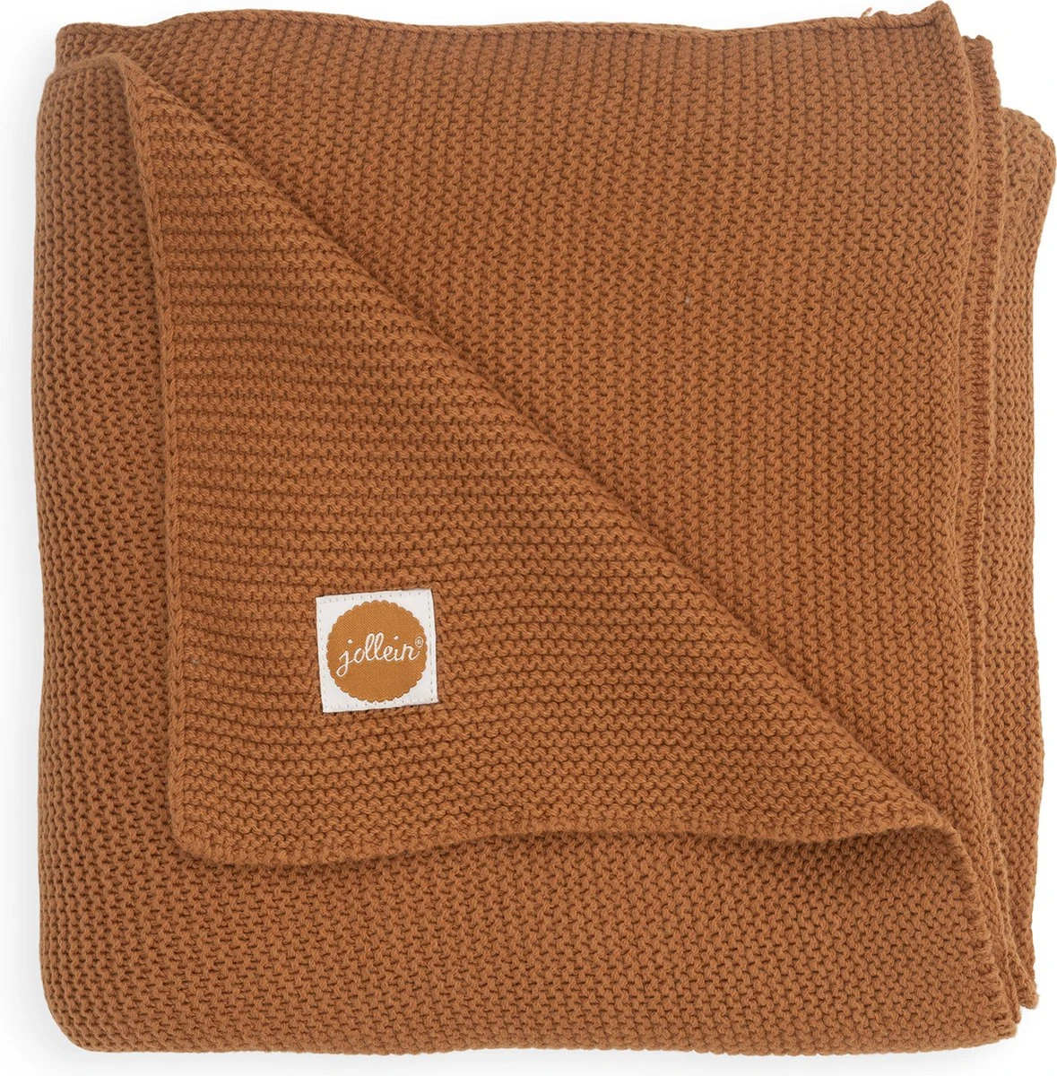 Jollein Baby Deken Wieg 75x100cm Basic Knit - Caramel 3 Jollein Baby Deken Wieg 75x100cm Basic Knit - Caramel