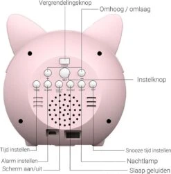 Merkloos Slaaptrainer - Wake-up Light - Digitale Wekker Met Slaaptimers - Nachtlamp Met Slaapdeuntjes - Kat - Perzik -Happy Horse Winkel 1180x1200 3