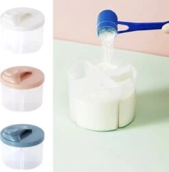 Without Lemon - Baby Melkpoeder Doseer Box - Voeding Bewaardoos - Schenkdop - 4 Compartimenten - Roze -Happy Horse Winkel 1182x1200