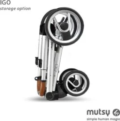 MUTSY - IGO - Kinderwagen - Onderstel: Heritage Green Blue I2 - Reiswieg: IGO Midnight -Happy Horse Winkel 1187x1200 4