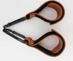 Kinderwagen Tassenhaak | Set Van 2 | Tas Hanger | Verstevigde Klittenband - 2 Stuks Zwart -Happy Horse Winkel 1200x1009