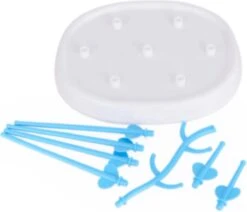 Merkloos Babyfles Droogrek - Flessen Droogrek - Afdruiprek Met Lekbak - Afwasrek - Baby Flesjes Droogrek - Flessenrek - Kraamcadeau - Baby Cadeau - Blauw -Happy Horse Winkel 1200x1029 1