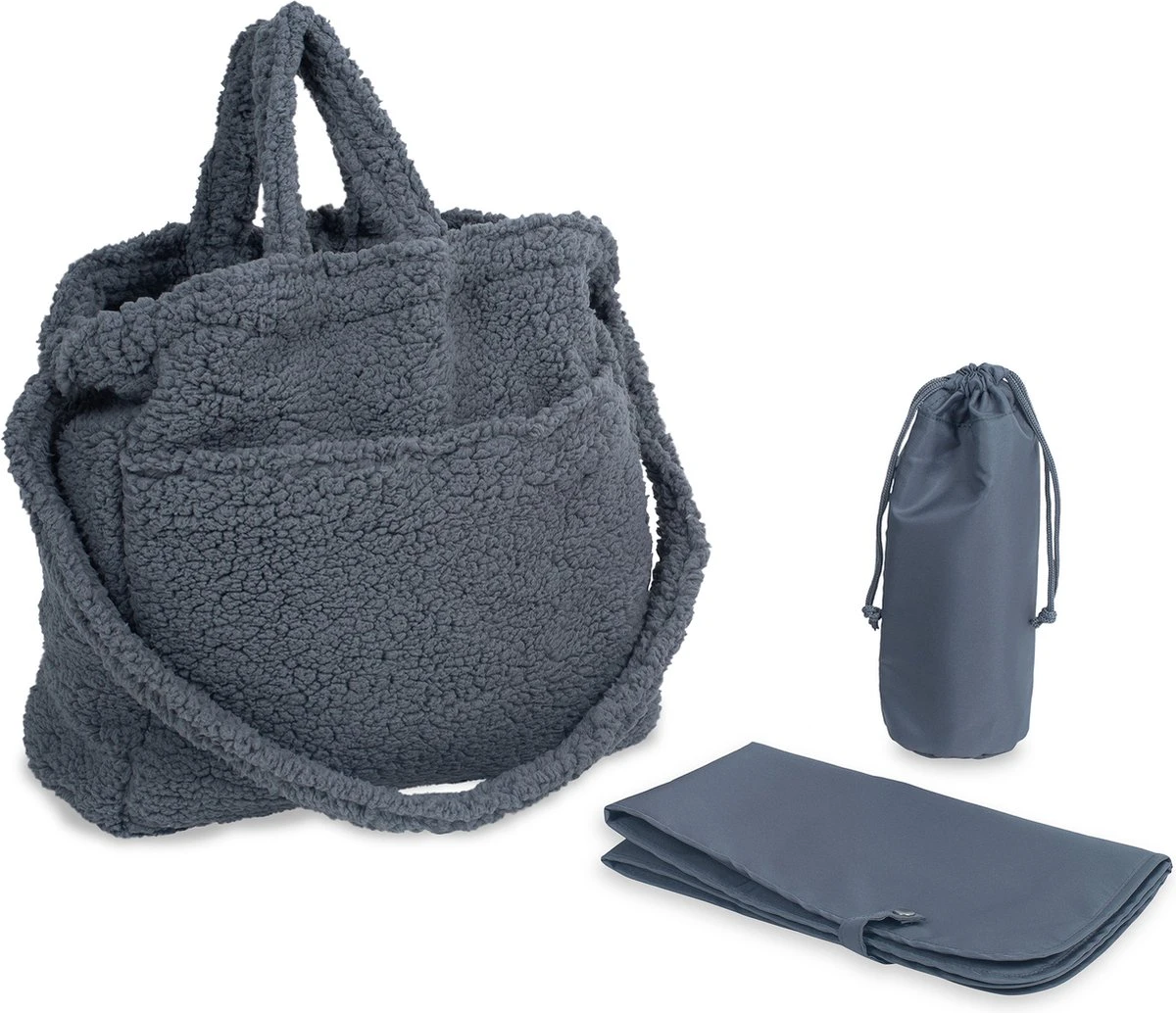 Jollein Luiertas Teddy - Storm Grey 6 Jollein Luiertas Teddy - Storm Grey - Afbeelding 4