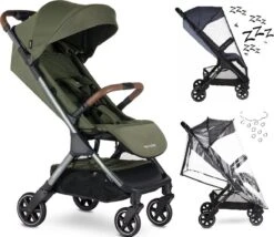Easywalker Buggy Jackey Emerald Edition Mét Regenhoes én Gratis Muskietennet