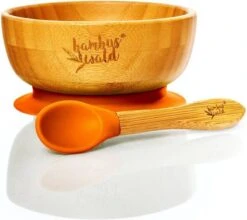 Bambuswald© Ecologische Zuignap Kom Incl. Lepel Voor Baby's & Peuters | 100% Duurzame Kom Gemaakt Van Bamboe - Stabiele Voeding Kom Servies Set Voor Kinderen Borden Baby's -Happy Horse Winkel 1200x1071 3