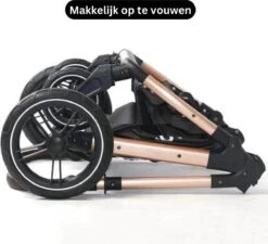 Merkloos BrightWise Luxe Kinderwagen 3 In 1 Van Voldoet Aan Alle Europese Veiligheidscertificaten - Wandelwagen - Kinderwagen 3-in-1 Incl Autostoel - Kinderwagen Maxi Cosi – Buggy 3 In 1 - Newborn - Zwart -Happy Horse Winkel 1200x1095 4