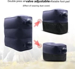 TDR-Opblaasbaar Voetkussen - 3 Hoogtestanden - Vliegtuigbedje - Blauw -Happy Horse Winkel 1200x1107 3