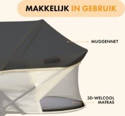 Deryan Infant Deluxe BabyBox Campingbedje - Cream + Inclusief Matras En Klamboe -Happy Horse Winkel 1200x1107 5