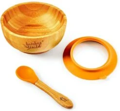 Bambuswald© Ecologische Zuignap Kom Incl. Lepel Voor Baby's & Peuters | 100% Duurzame Kom Gemaakt Van Bamboe - Stabiele Voeding Kom Servies Set Voor Kinderen Borden Baby's -Happy Horse Winkel 1200x1108 10