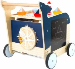 Baby Walvis Loopwagen - Houten Speelgoed Vanaf 1 Jaar -Happy Horse Winkel 1200x1110