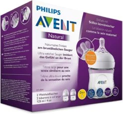 Philips Avent Natural Babyfles – SCF030/27 Babyfles (0m+) Voor Langzame Toevoer – 2 Stuks -Happy Horse Winkel 1200x1114