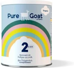 Pure Goat Company - Opvolgmelk 2 - Biologische Flesvoeding Op Basis Van Volle Geitenmelk - 800 Gram -Happy Horse Winkel 1200x1117