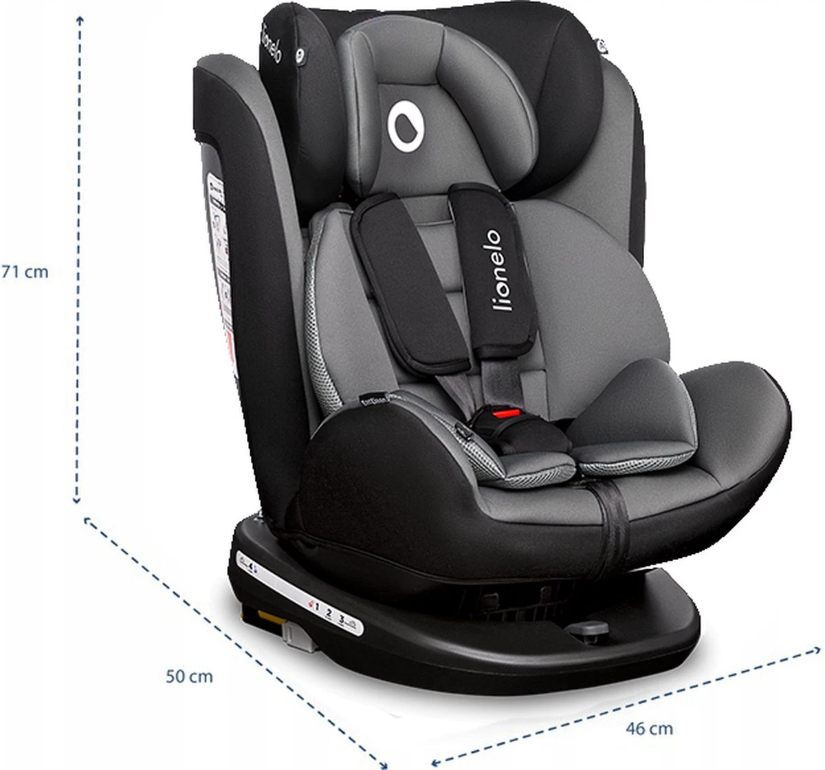 Lionelo Bastiaan - Autostoel - 360° Draaibaar - ISOFIX 17 Lionelo Bastiaan - Autostoel - 360° Draaibaar - ISOFIX - Afbeelding 15