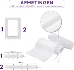 ADSafety - Baby Bed Omrander - Bedbumper - Hoofdbeschermer - Set Van 2 - 340x30cm & 160x30cm -Happy Horse Winkel 1200x1120 1