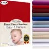 Bed Couture Flanel Fleece Baby Kinder Hoeslaken - 100% Katoen Extra Zacht En Warm - Ledikant - 60x120 Cm - Rood
