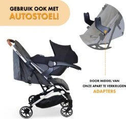 Deryan Rolo Luxe Lichtgewicht Buggy - Grijs -Happy Horse Winkel 1200x1134 3