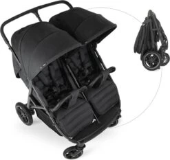 Hauck Uptown Duo Melange Broertje/zusje Kinderwagen Black -Happy Horse Winkel 1200x1134 5