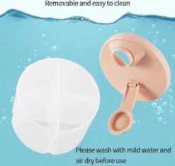 Without Lemon - Baby Melkpoeder Doseer Box - Voeding Bewaardoos - Schenkdop - 4 Compartimenten - Roze -Happy Horse Winkel 1200x1135 1