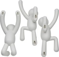 Umbra Kapstok Wandhaak - Buddy Set Van 3 - Wit -Happy Horse Winkel 1200x1146 3