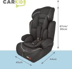 Carkids Verstelbaar Kinderautostoeltje Zwart En Wit | Kinderautostoel Groep 1-2-3 | Kinderen Van 9 Maanden-12 Jaar | 9-36 Kg -Happy Horse Winkel 1200x1150 11