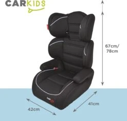 Carkids Verstelbaar Kinderautostoeltje Zwart En Wit | Kinderautostoel Groep 2-3 | Kinderen Van 3,5-12 Jaar | 15-36 Kg -Happy Horse Winkel 1200x1150 3