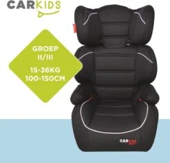 Carkids Verstelbaar Kinderautostoeltje Zwart En Wit | Kinderautostoel Groep 2-3 | Kinderen Van 3,5-12 Jaar | 15-36 Kg -Happy Horse Winkel 1200x1152 3