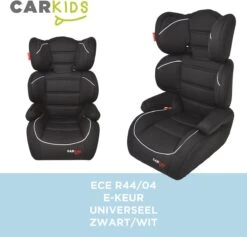 Carkids Verstelbaar Kinderautostoeltje Zwart En Wit | Kinderautostoel Groep 2-3 | Kinderen Van 3,5-12 Jaar | 15-36 Kg -Happy Horse Winkel 1200x1152 4