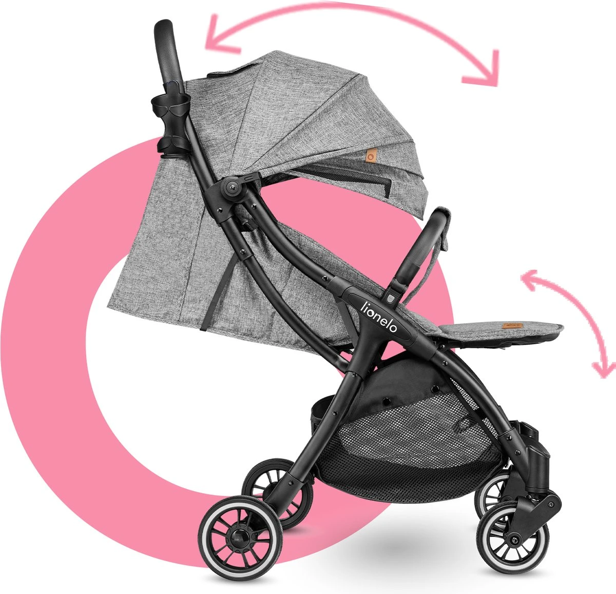 Lionelo Buggy Julie One - Kinderwagen Premium - Automatisch Opvouwen - Wandelwagen Tot 22 Kg - Comfortabele Zitje 12 Lionelo Buggy Julie One - Kinderwagen Premium - Automatisch Opvouwen - Wandelwagen Tot 22 Kg - Comfortabele Zitje - Afbeelding 10
