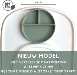 Kids Cultures | Kinderservies | Kinderbord En Kom Met Zuignap | Baby Servies | Groen -Happy Horse Winkel 1200x1169 6